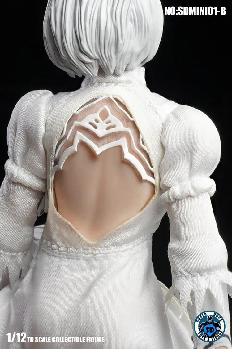 1:12 YoRHa No.2 Type B 2B White Dress Seamless Figure