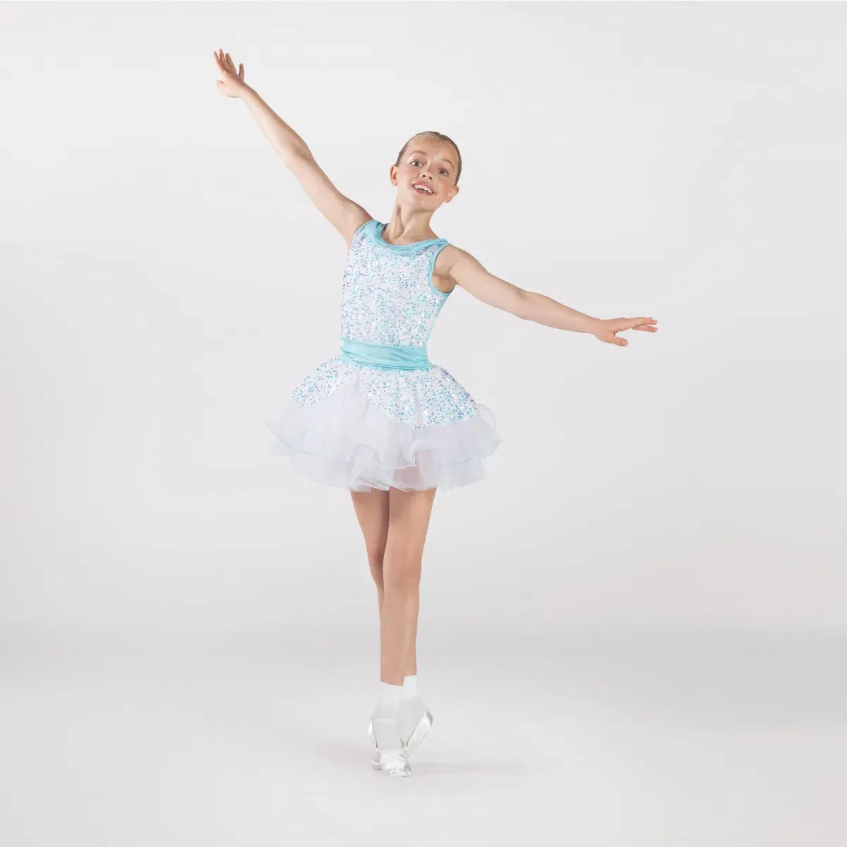 1st Position Sequin Bodice Tutu with Collar and Peplum