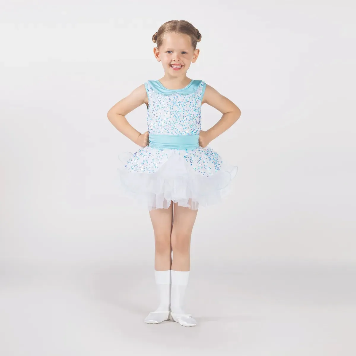 1st Position Sequin Bodice Tutu with Collar and Peplum