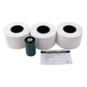 3-Part Hollander Powerlink 2100 Uncoated Polysteel Premium Thermal Quality Inspection Part Tags Inventory Labels w/ Wax-Resin Ribbon