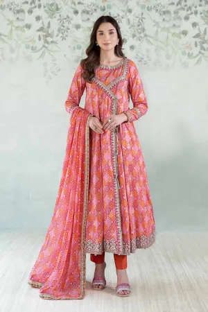 3 Piece Printed Jacquard Broshia Suit | DW-EA24-25