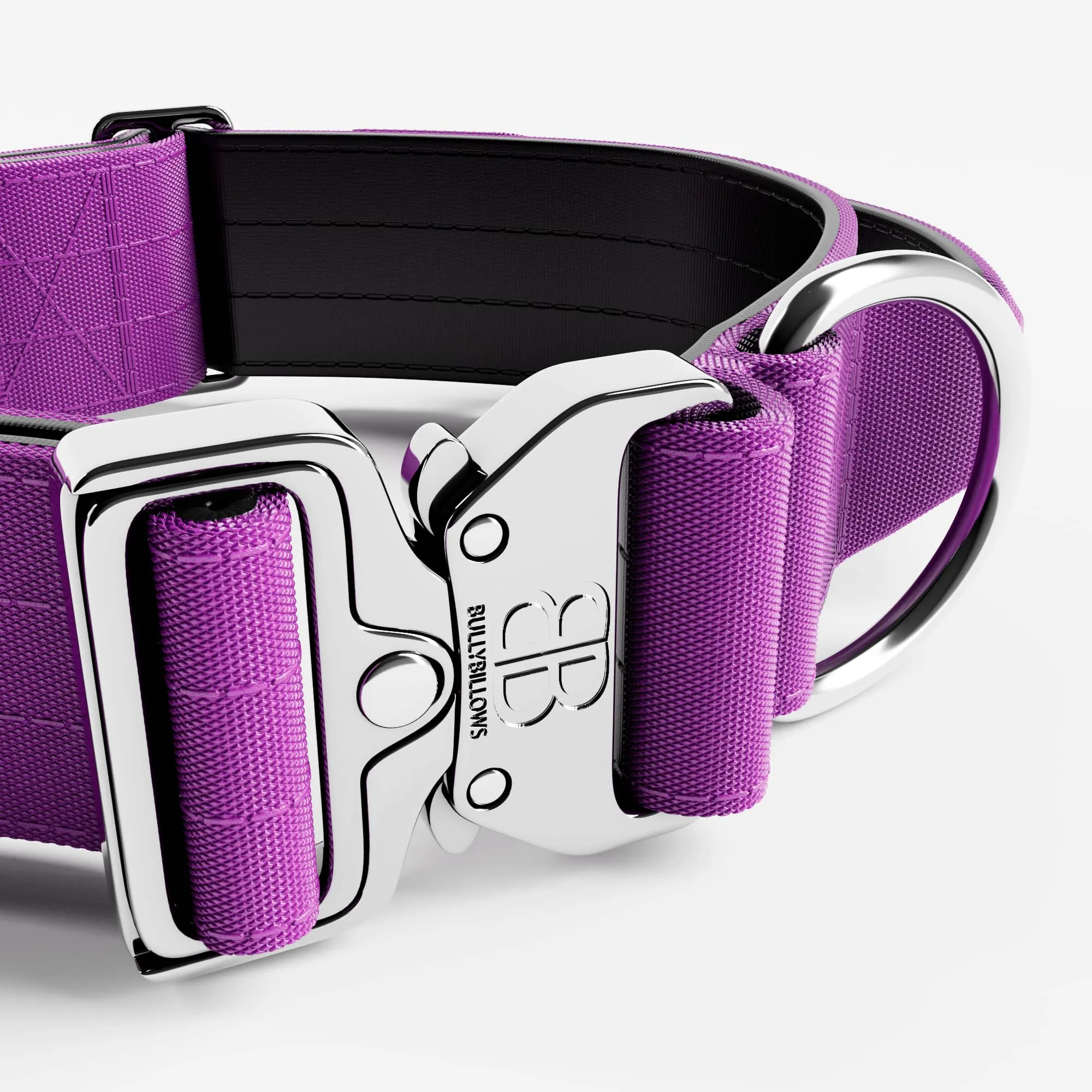 5cm Combat® Collar | With Handle & Rated Clip - PLATINUM Purple v2.0