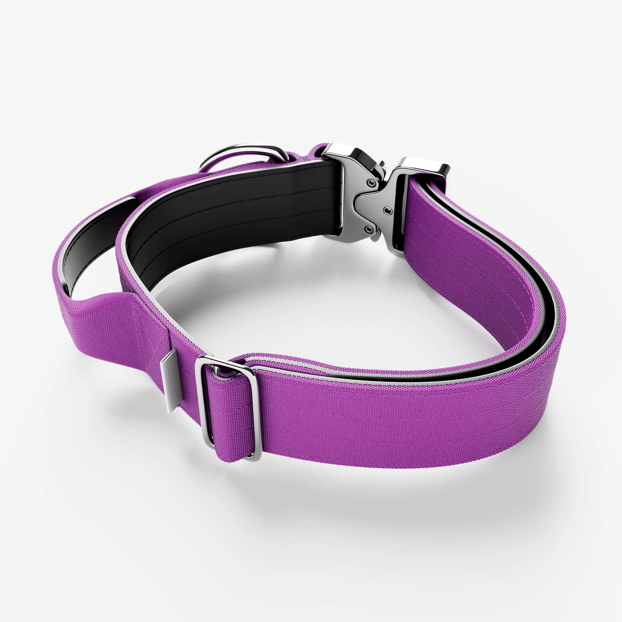 5cm Combat® Collar | With Handle & Rated Clip - PLATINUM Purple v2.0