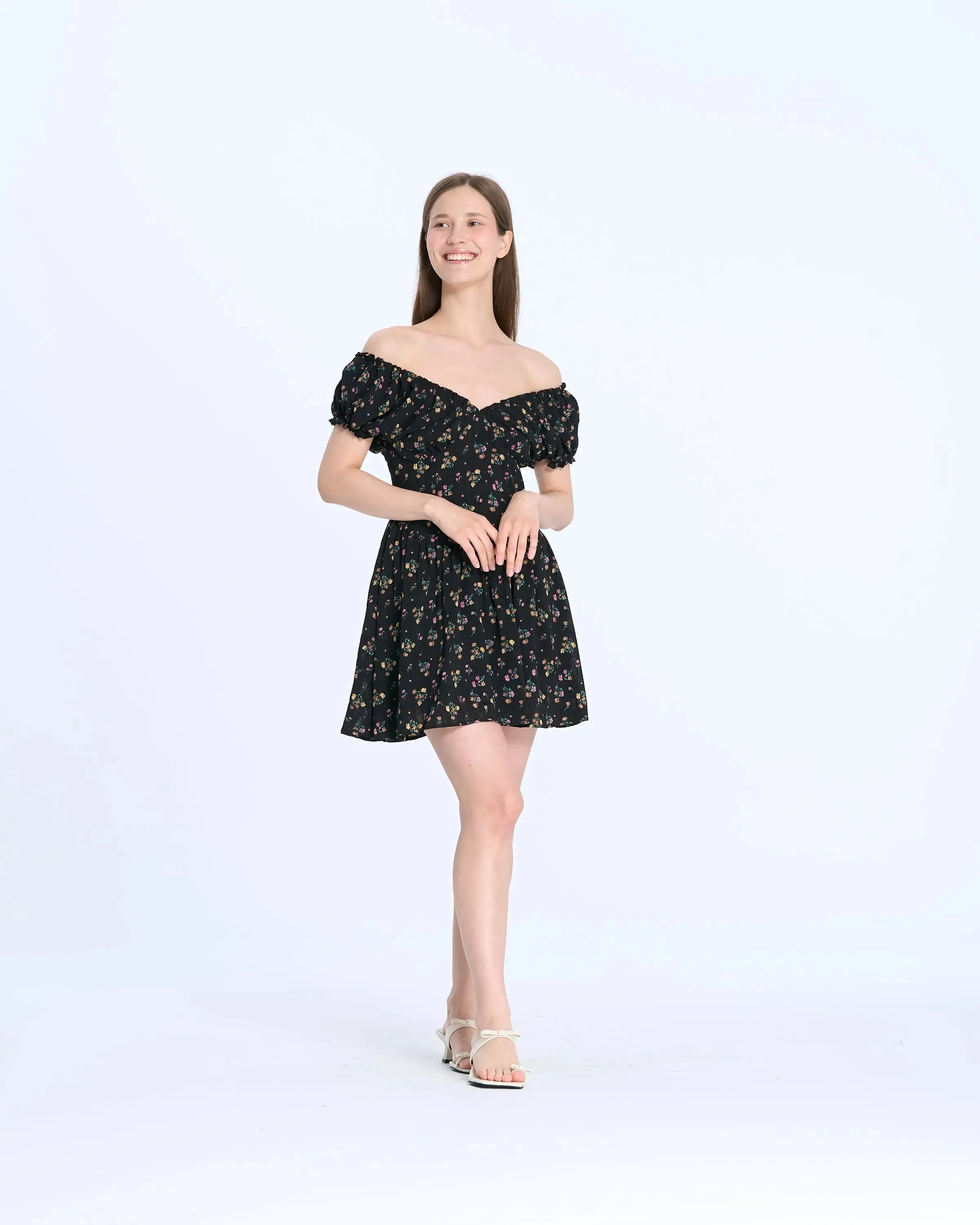 6359 Floral Short Dress