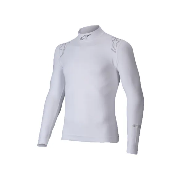 ALPINESTARS 4750325-20-L Top L/S ZX Evo V3 FIA/SFI, White, Size L