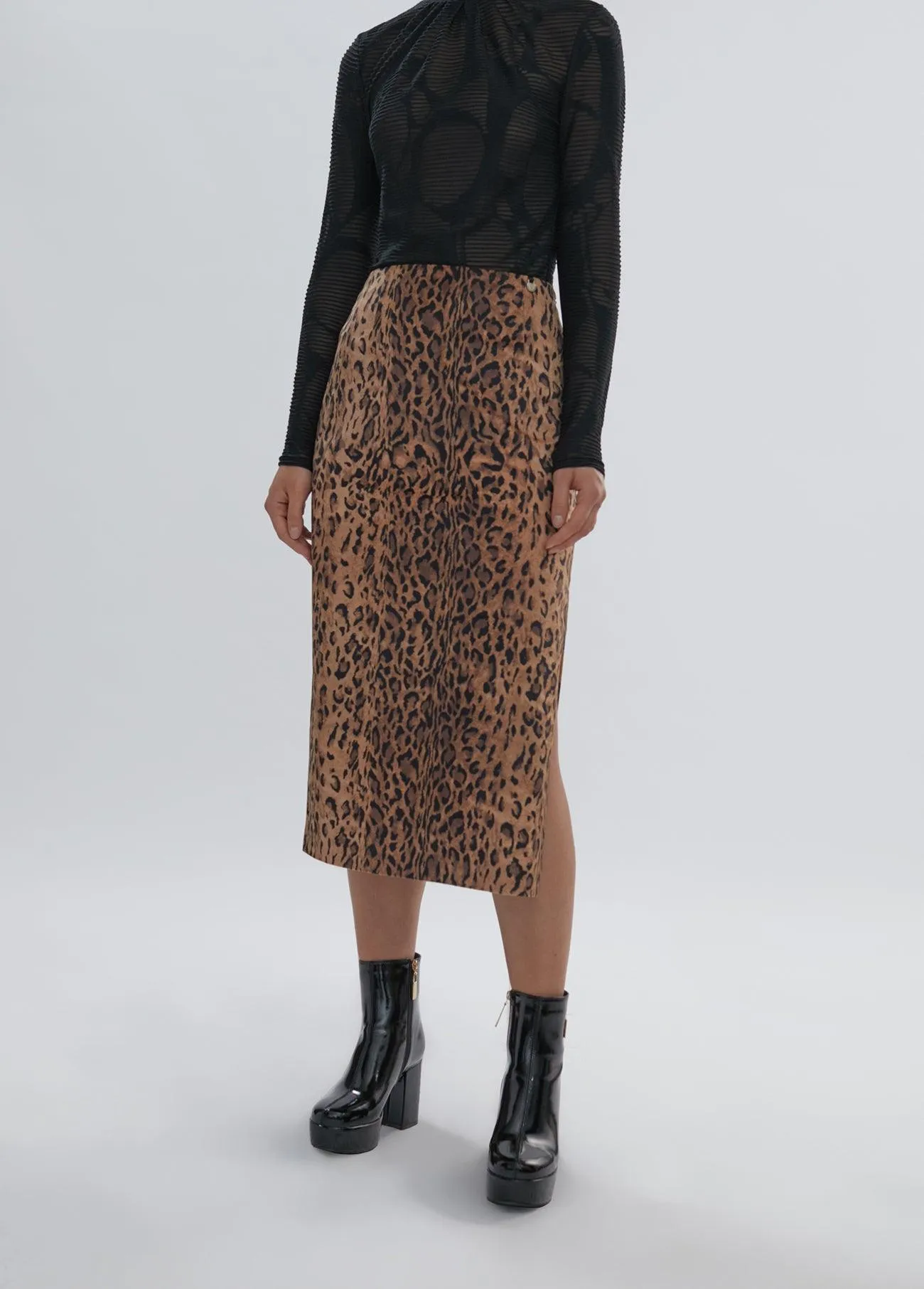 Animal print skirt