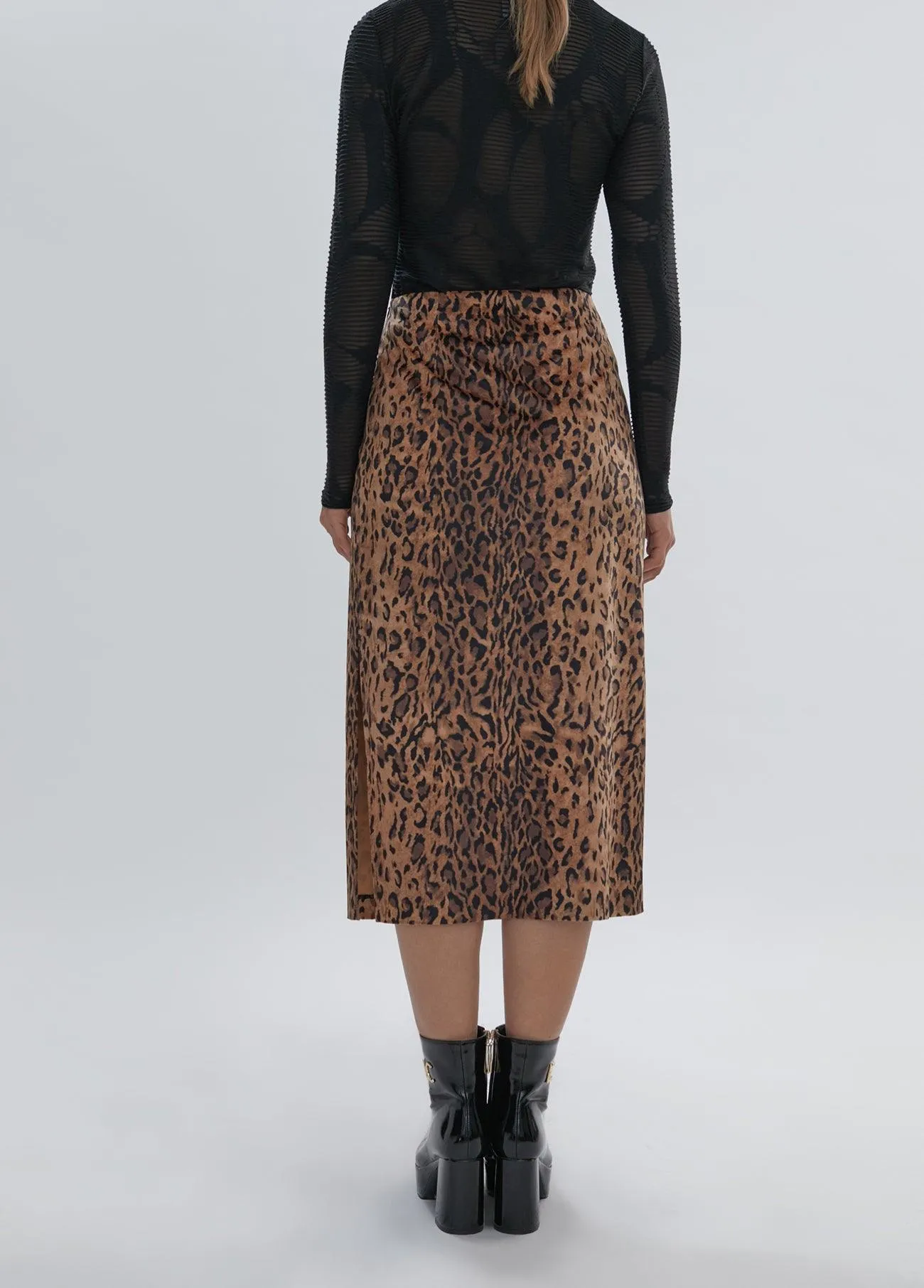 Animal print skirt