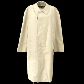 Aquascutum Single Breasted Trench Coat Jacket Beige Cotton 02302