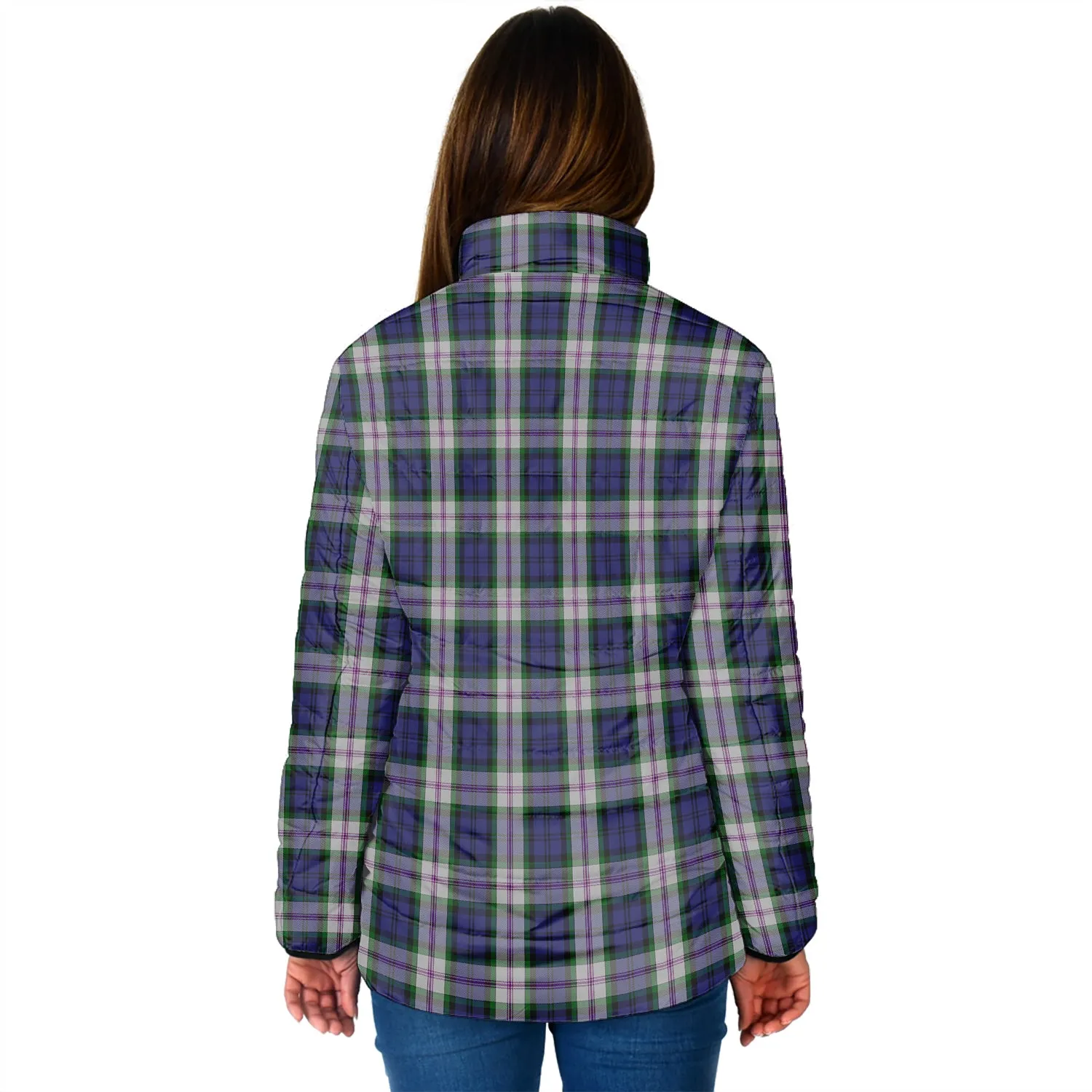 Baird Dress Tartan Padded Jacket with Family Crest