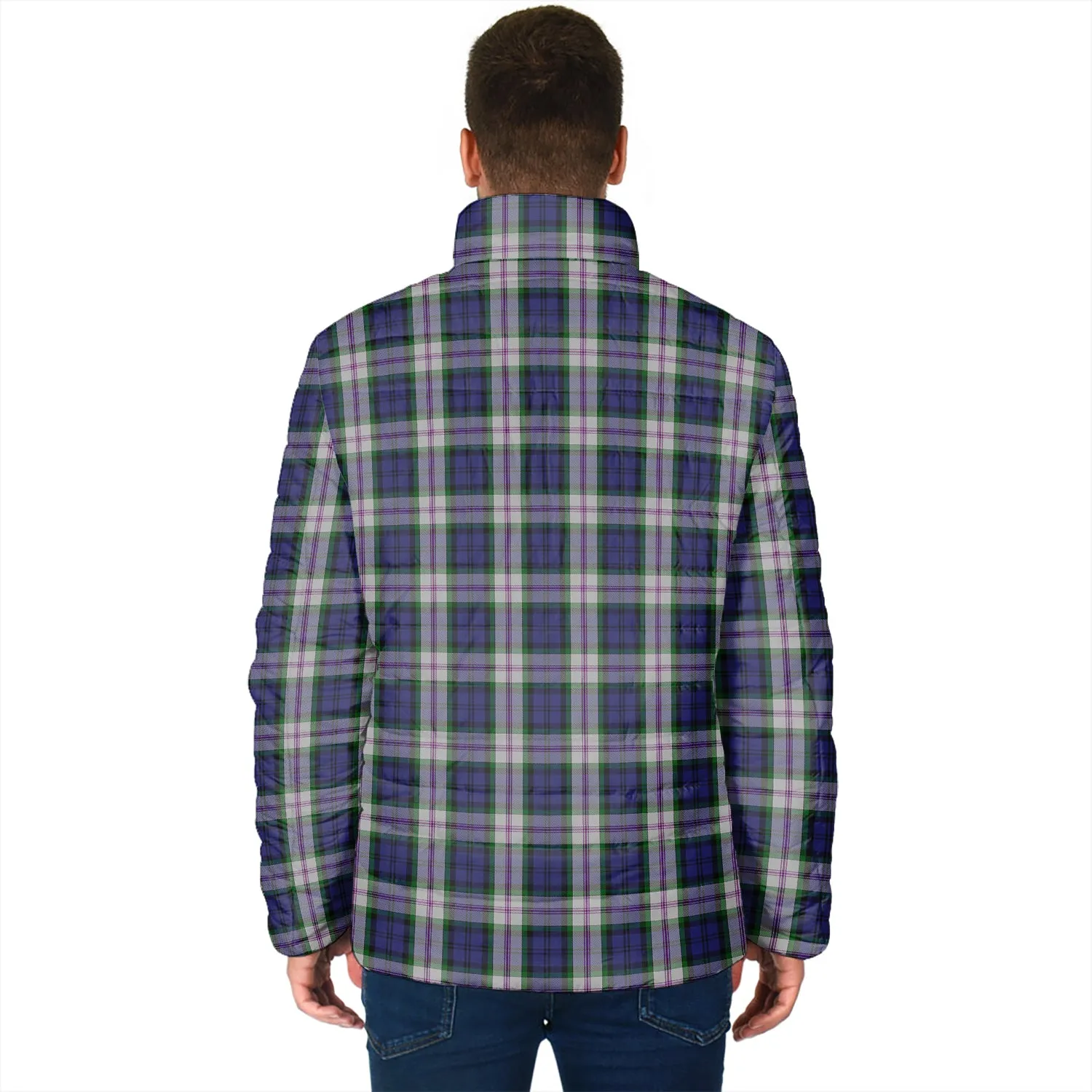 Baird Dress Tartan Padded Jacket with Family Crest