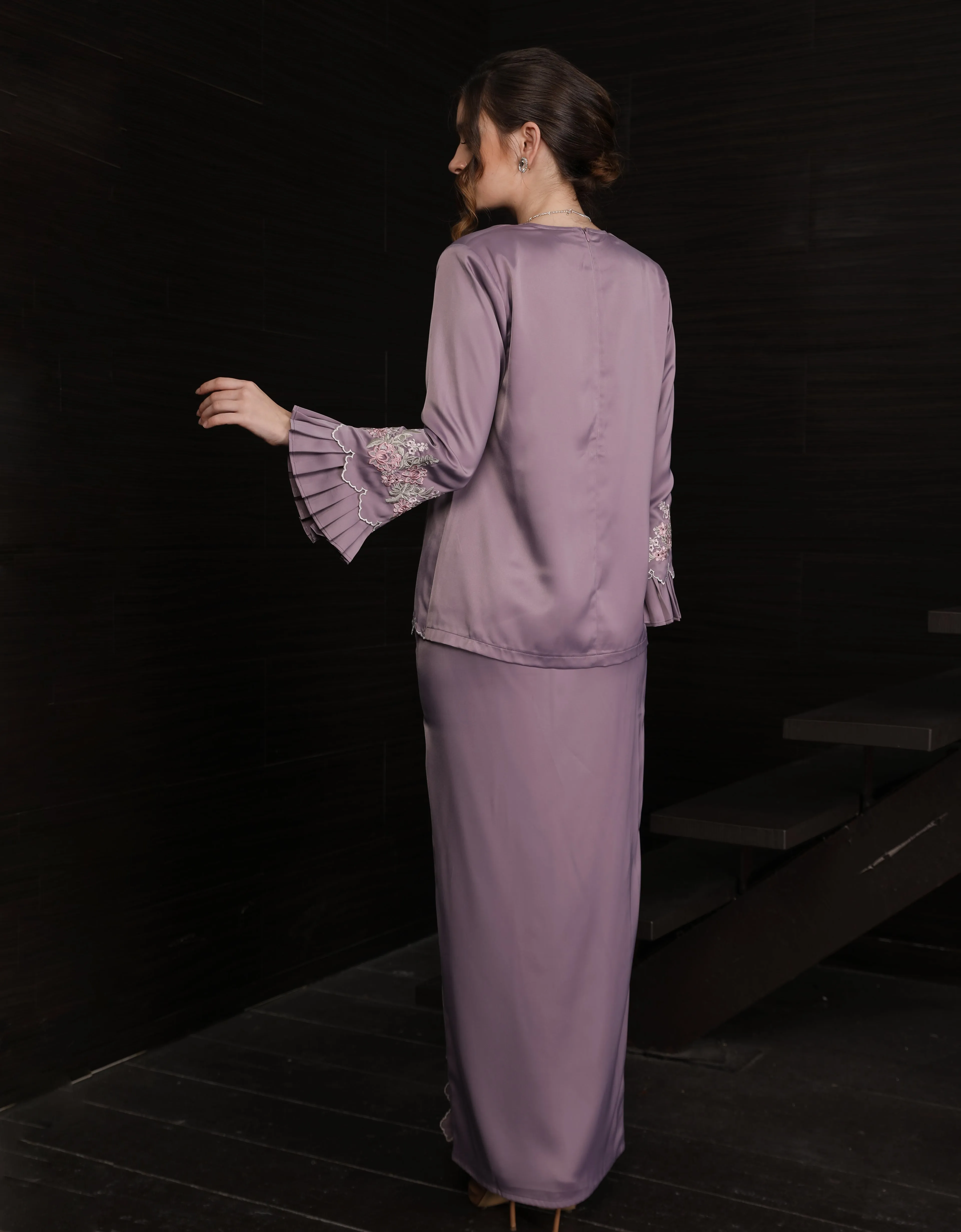 BAJU KURUNG KEDAH ZALEY (MAUVE)