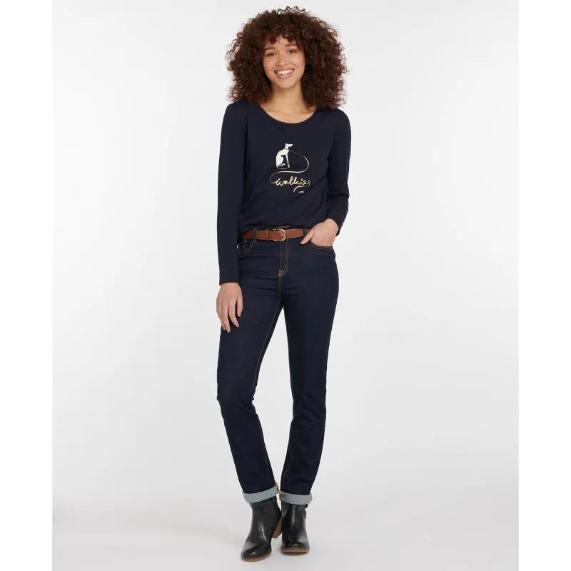 Barbour Homeswood Ladies Long Sleeve Tee - Navy