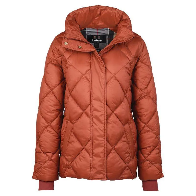 Barbour Hoxa Ladies Quilted Jacket - Maple/Dress