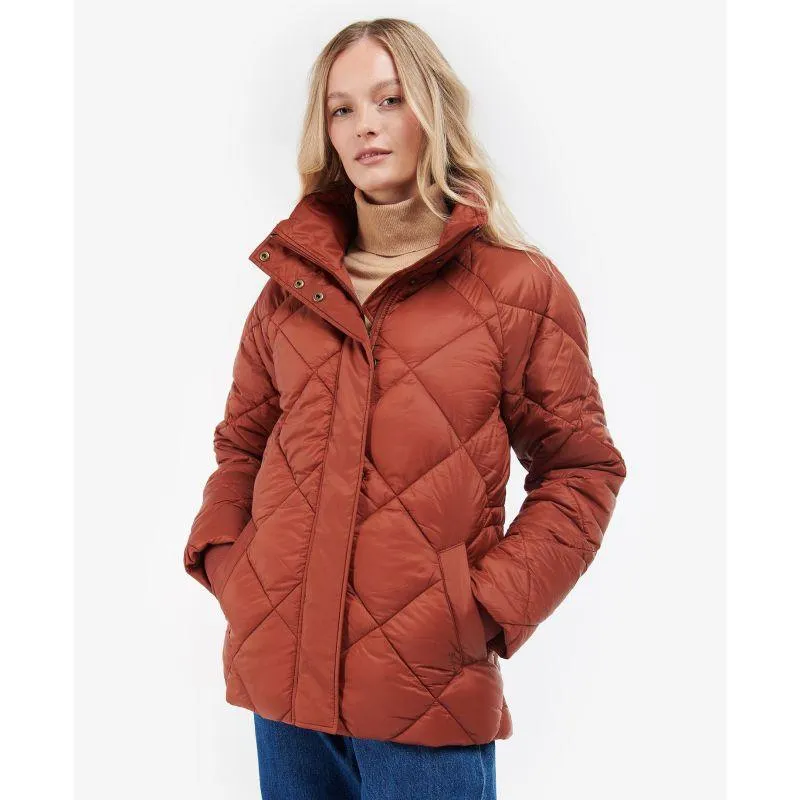 Barbour Hoxa Ladies Quilted Jacket - Maple/Dress