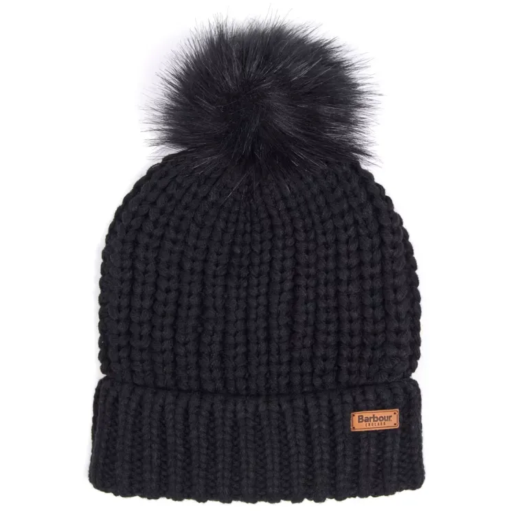 Barbour Saltburn Beanie & Scarf Gift Set LGS0023 Black