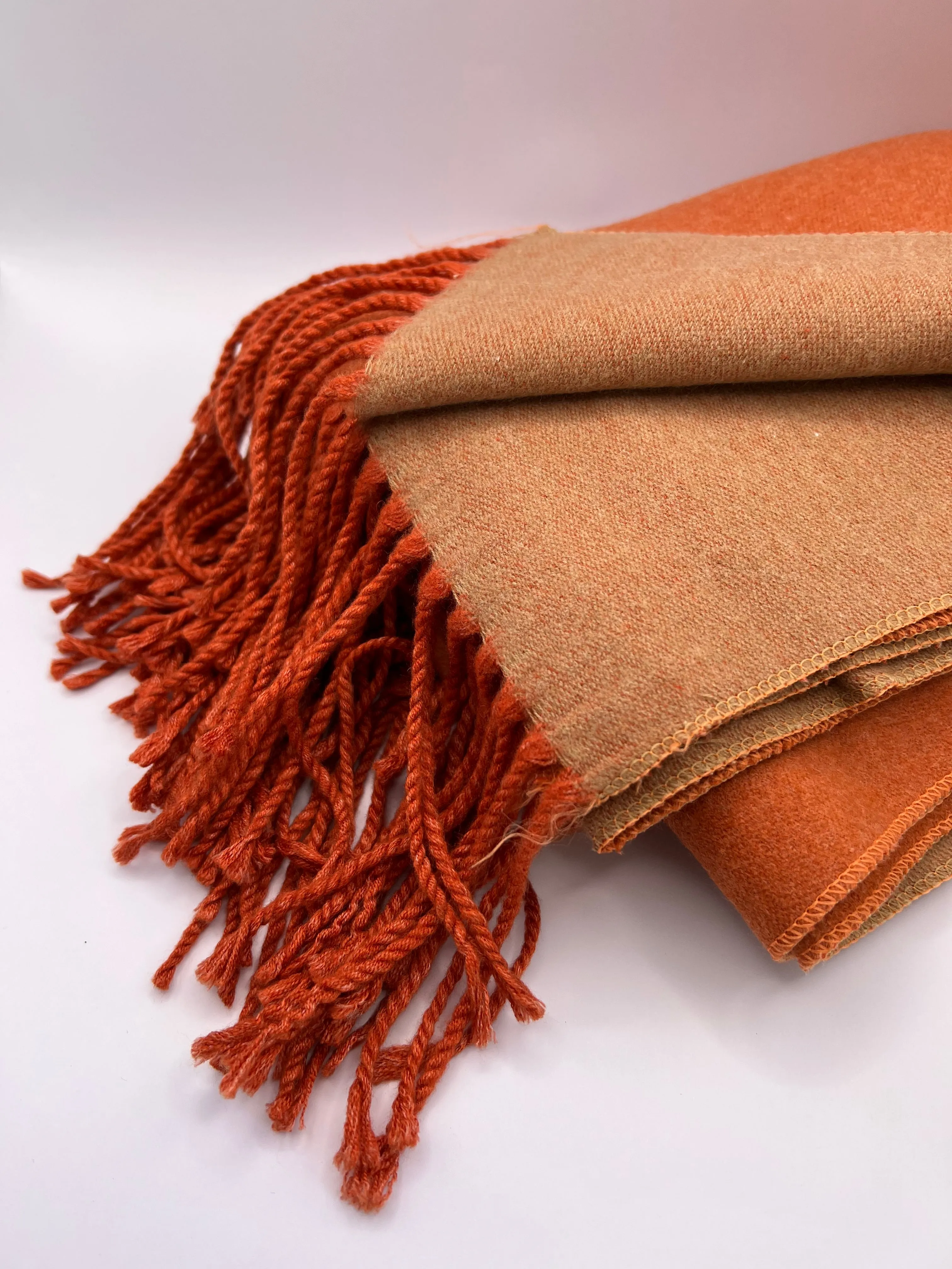 Blondish Orange Cotton Scarf for Women