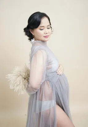 Blooming Wisdom Maternity Tulle Dress