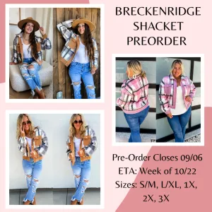 Breckenridge Plaid Shacket Pre-Order