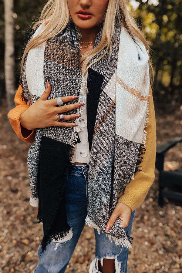 Brooklyn Bridge Blanket Scarf in Ivory