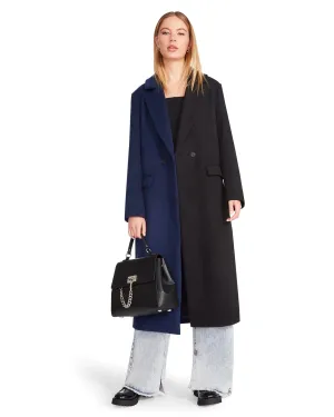 Caroline Colorblock Trench Jacket Navy