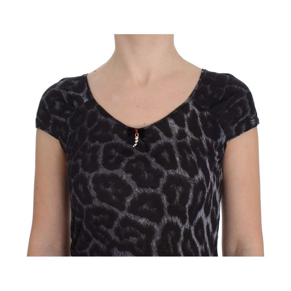 Chic Leopard Modal Top by Cavalli