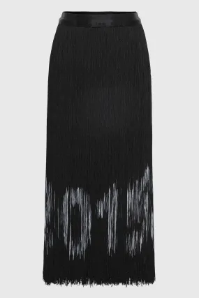 CODE FRINGE MIDI SKIRT