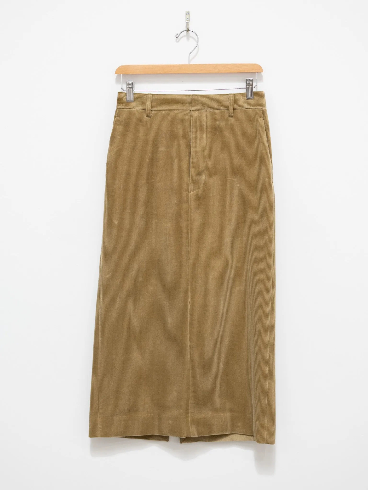 Cotton Corduroy Skirt - Khaki