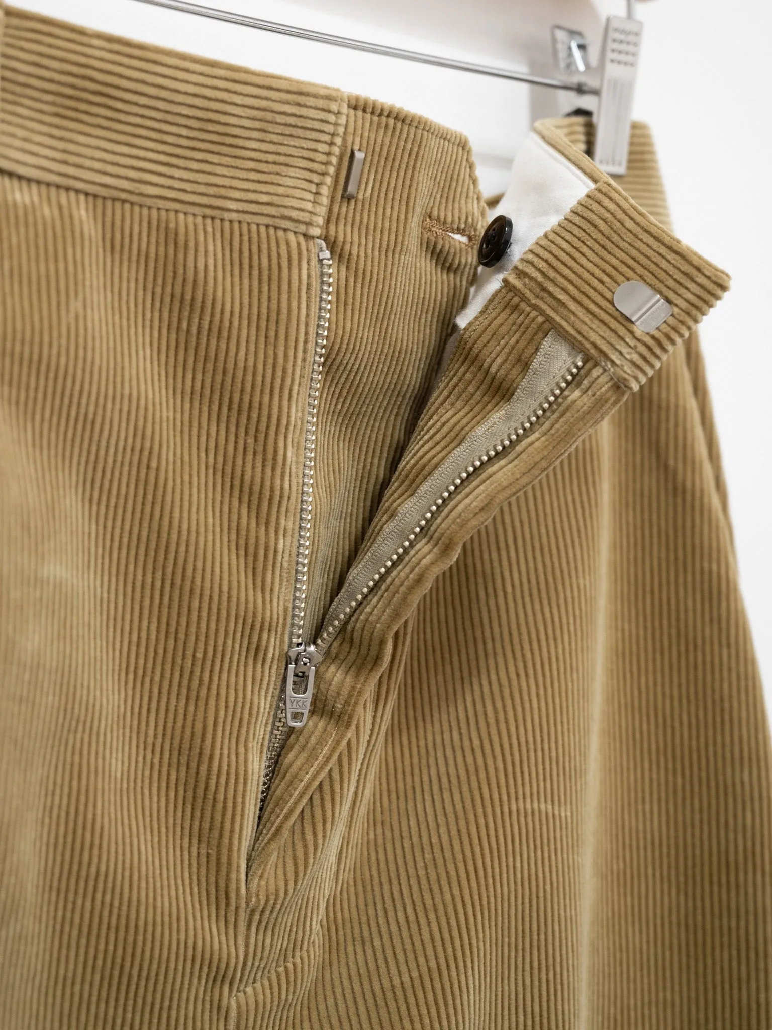 Cotton Corduroy Skirt - Khaki