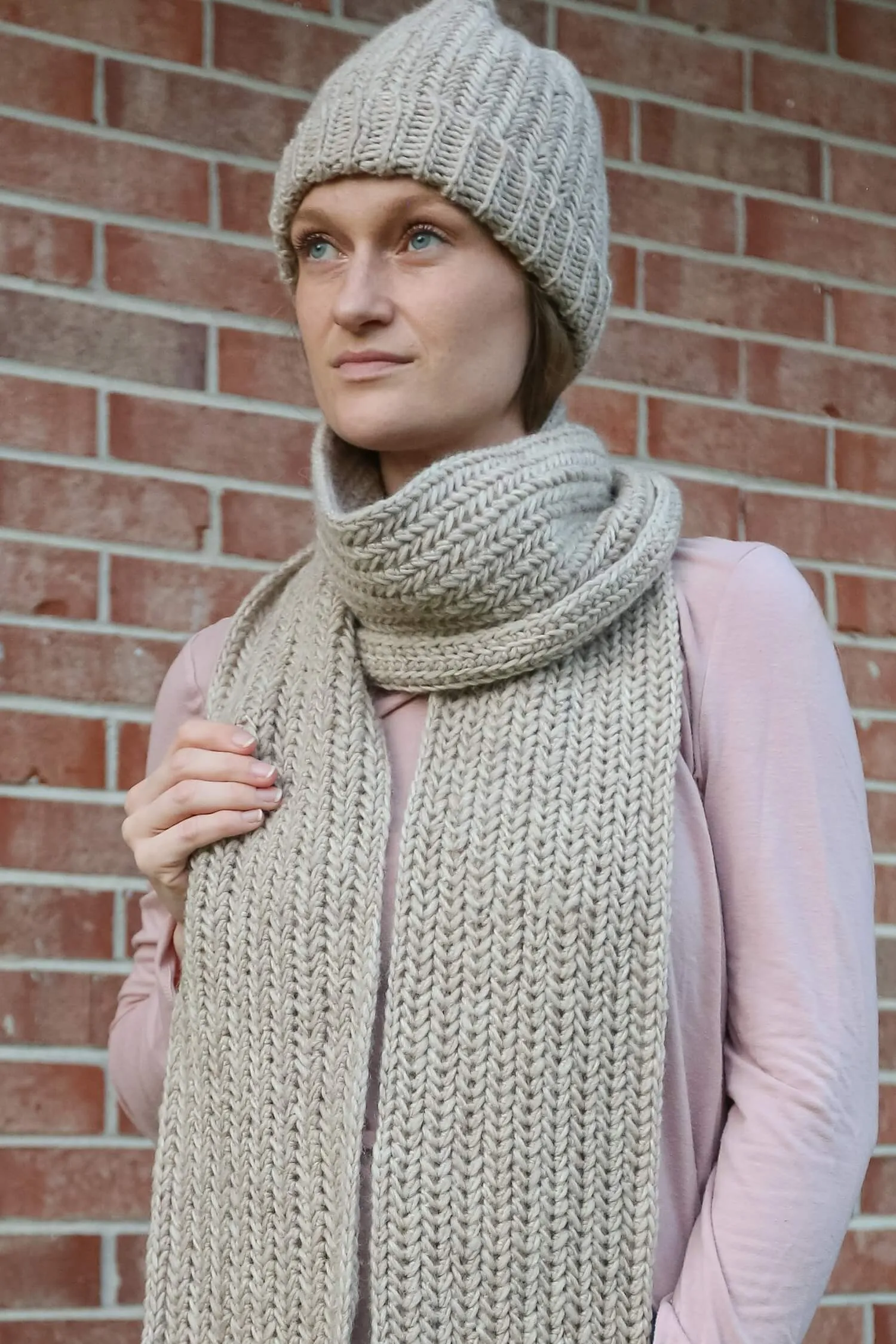 Crochet Kit - Herringbone Hat & Scarf