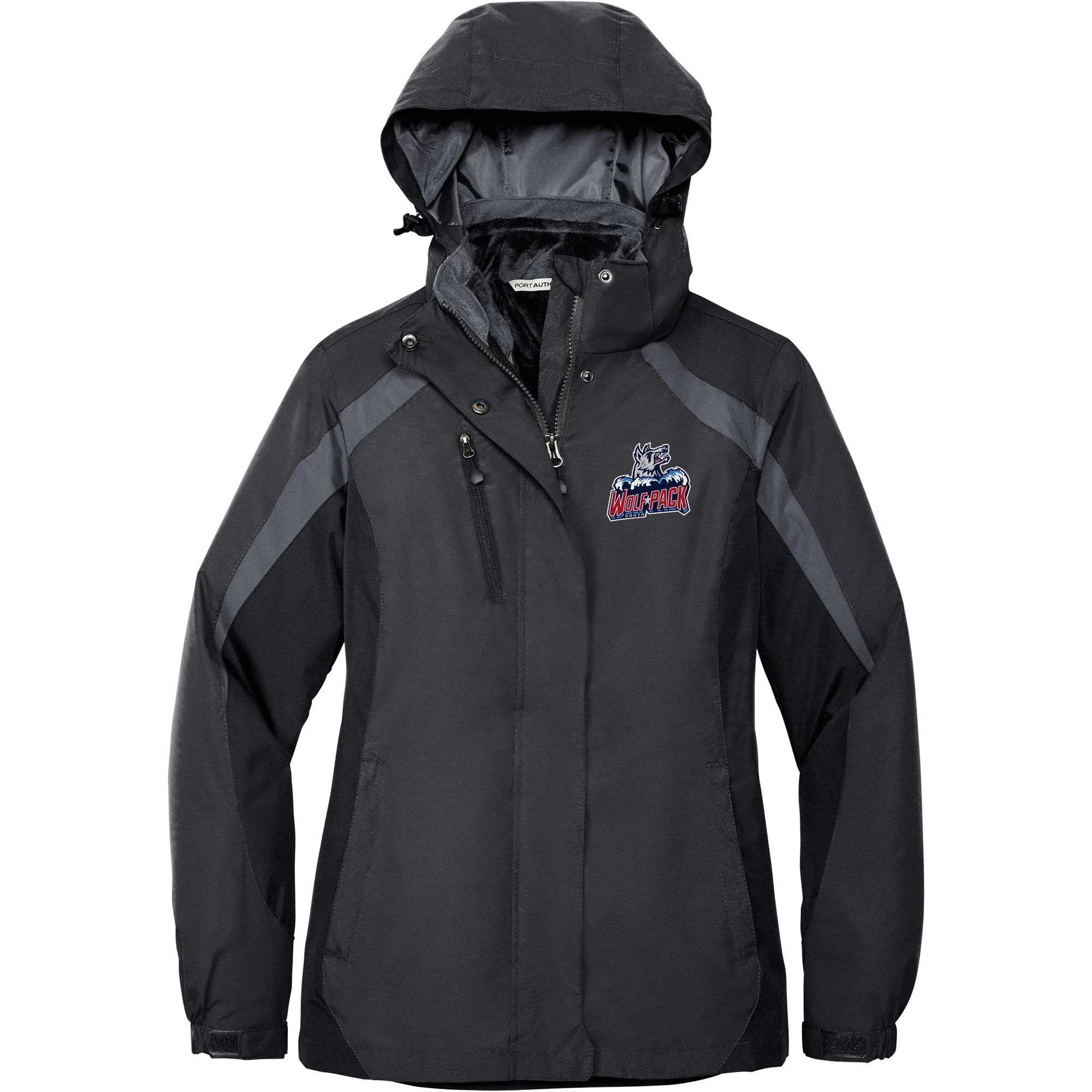 CT Wolfpack South Ladies Colorblock 3-in-1 Jacket