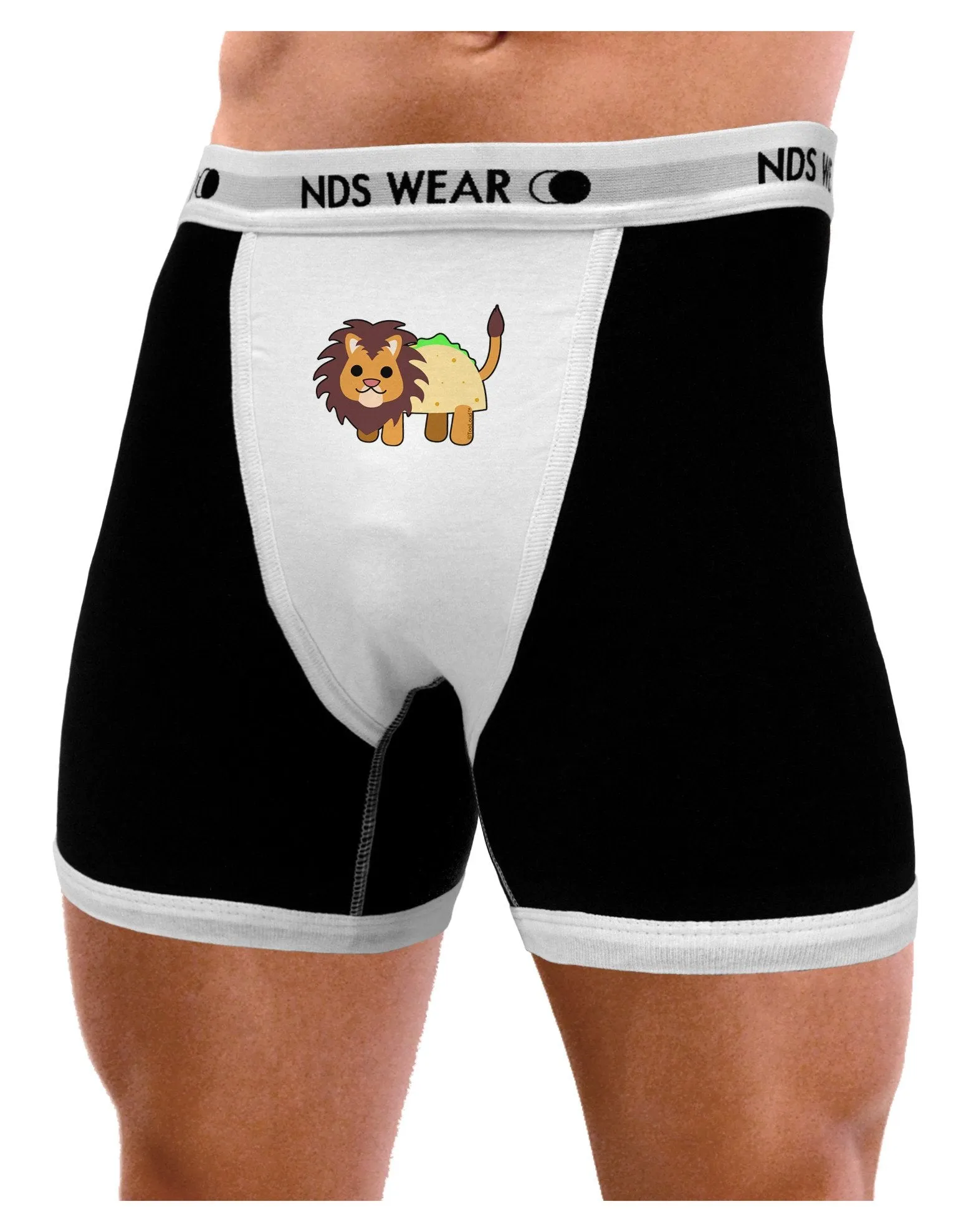 Cute Taco Lion Mens Boxer Brief Underwear