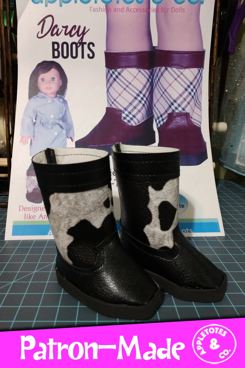 Darcy Boots 18 Inch Doll Sewing Pattern