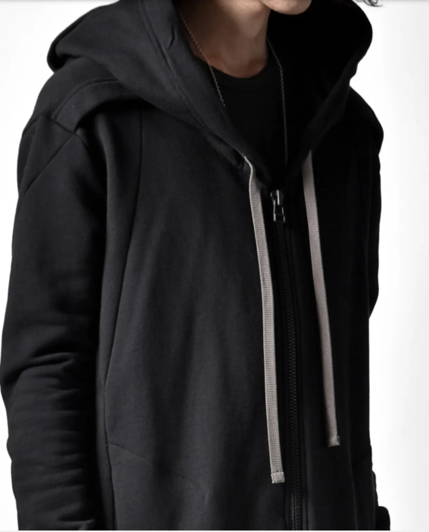 DarkShadow Long Oversized Full-zip Hoodie