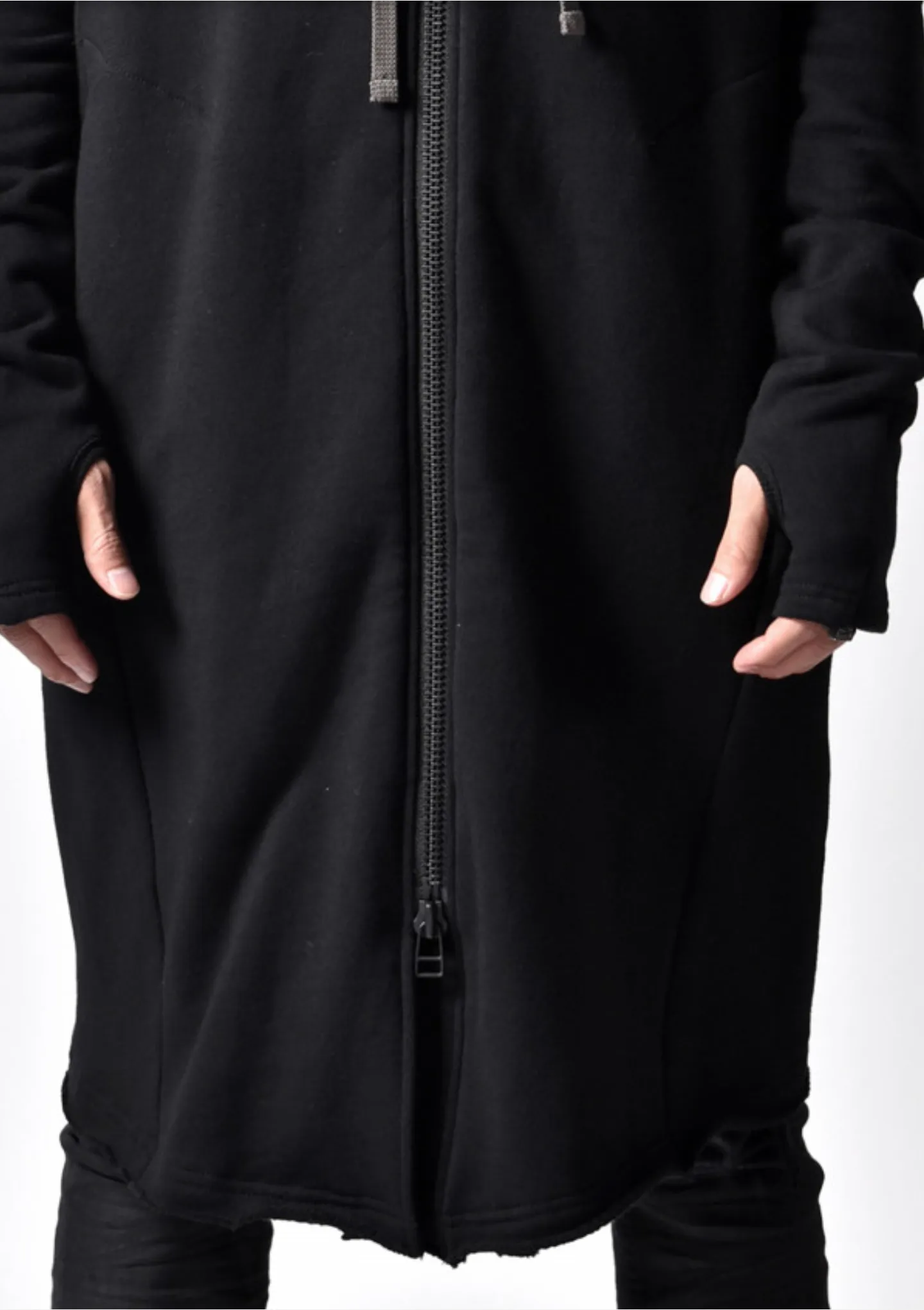 DarkShadow Long Oversized Full-zip Hoodie