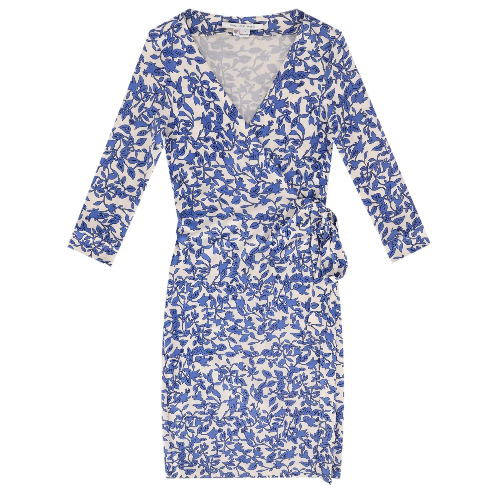 Diane Von Furstenberg Silk Floral Wrap Dress. Size 8UK