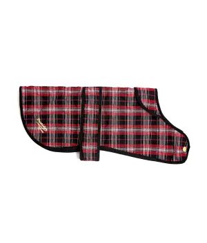 Dog Coat - Red, Black and White Tartan