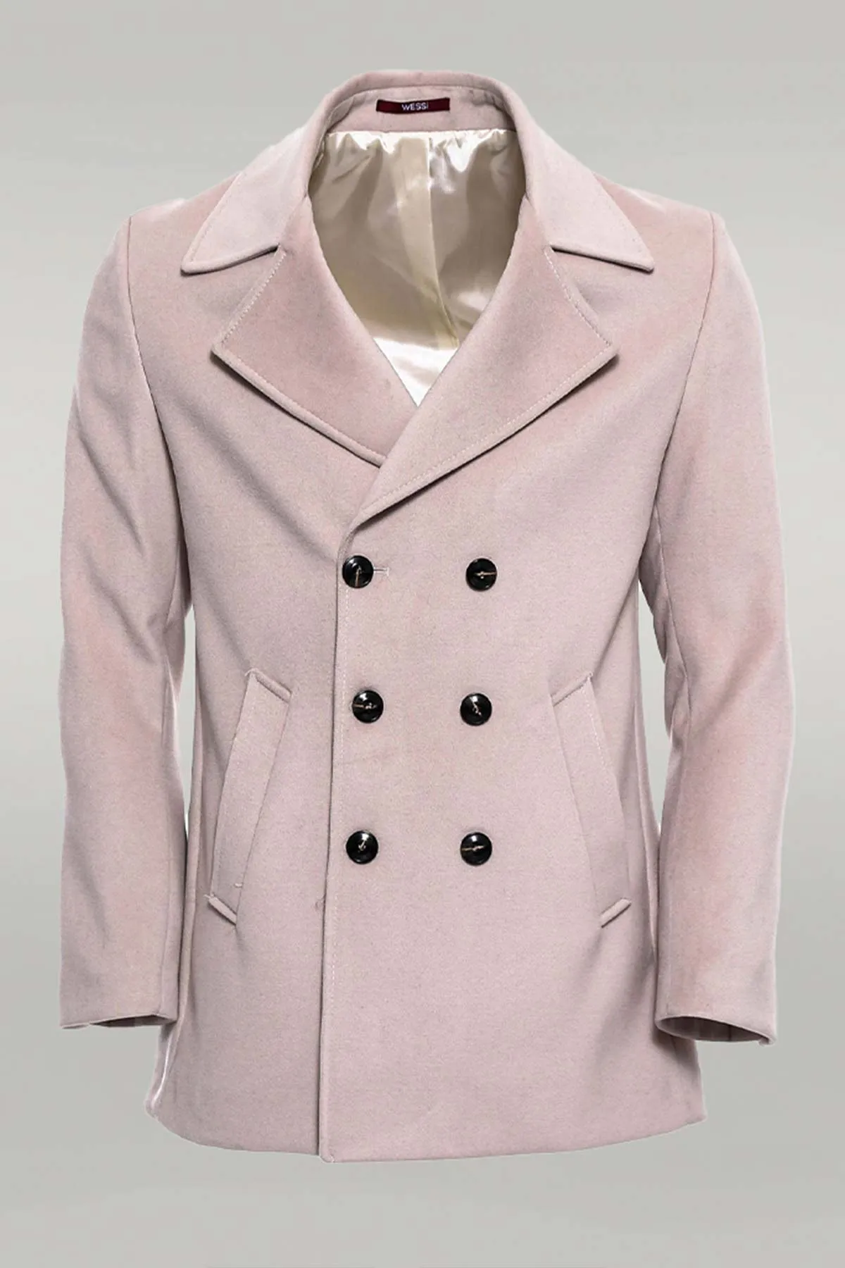 Double Breasted Cachet Cream Color Coat - Wessi