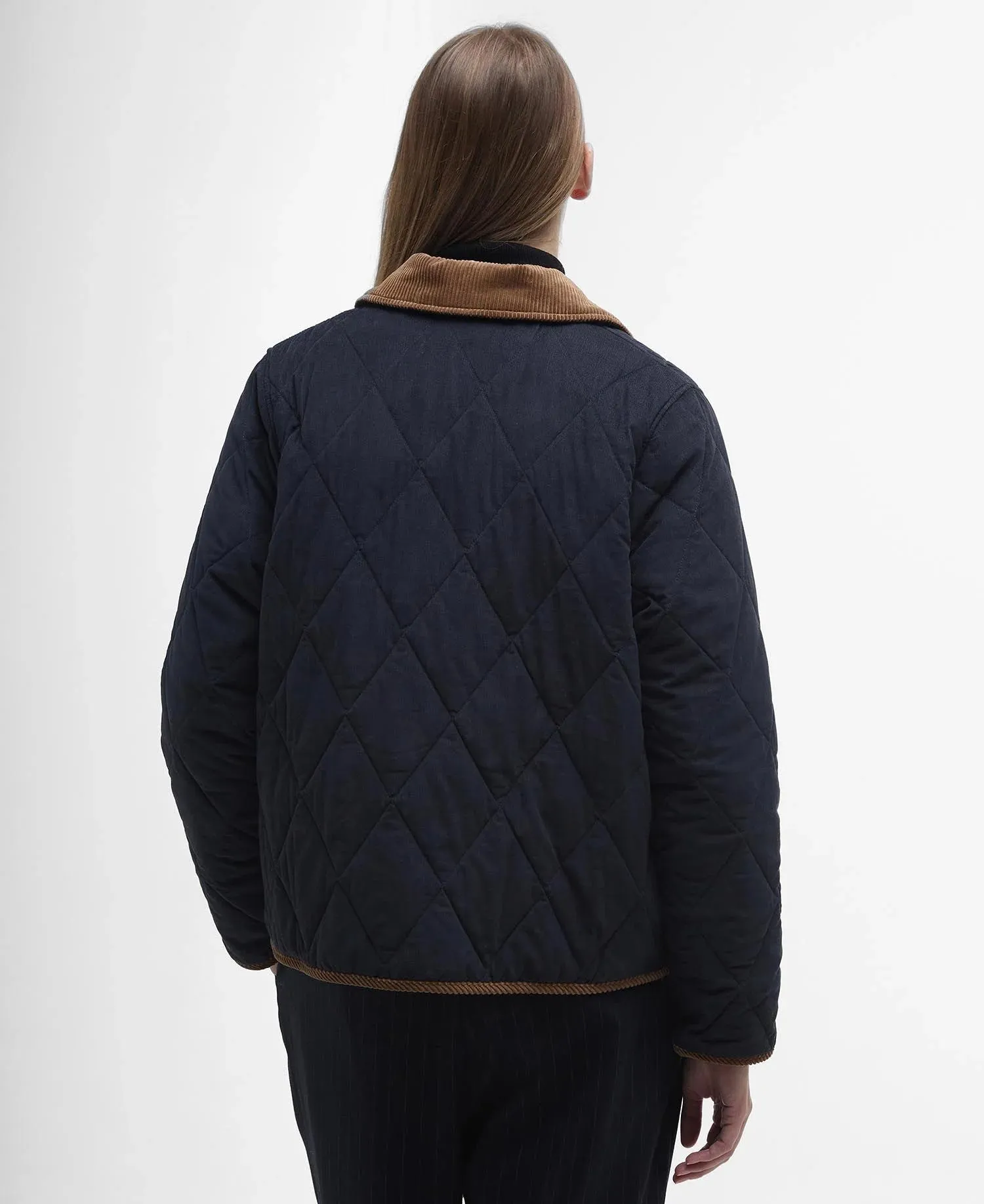 Emilia Quilted Jacket - Dark Navy/Sky Dress Tartan