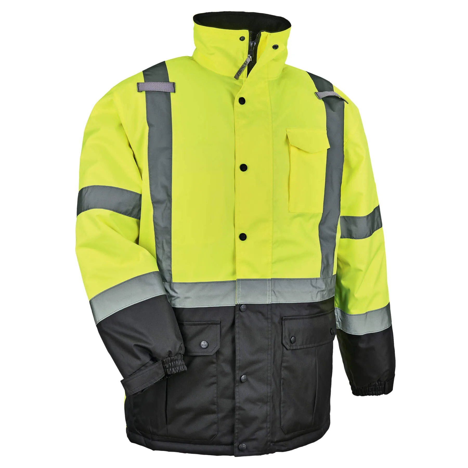 Ergodyne 25562 GloWear 8384 Type R Class 3 Thermal Parka, Small, HV Lime