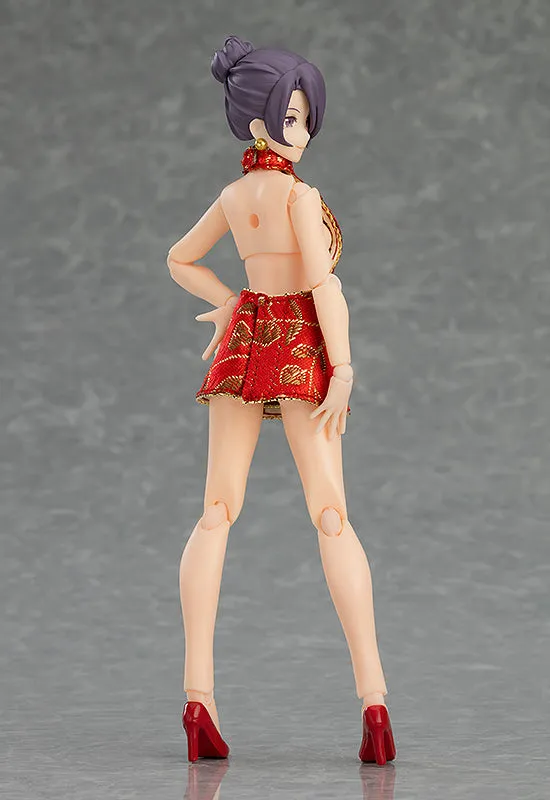 figma Female Body (Mika) with Mini Skirt Chinese Dress Outfit