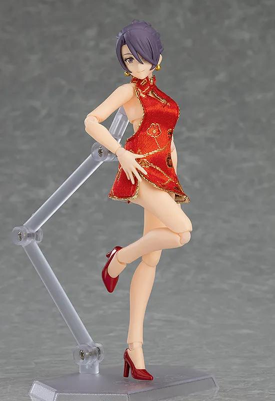 figma Female Body (Mika) with Mini Skirt Chinese Dress Outfit