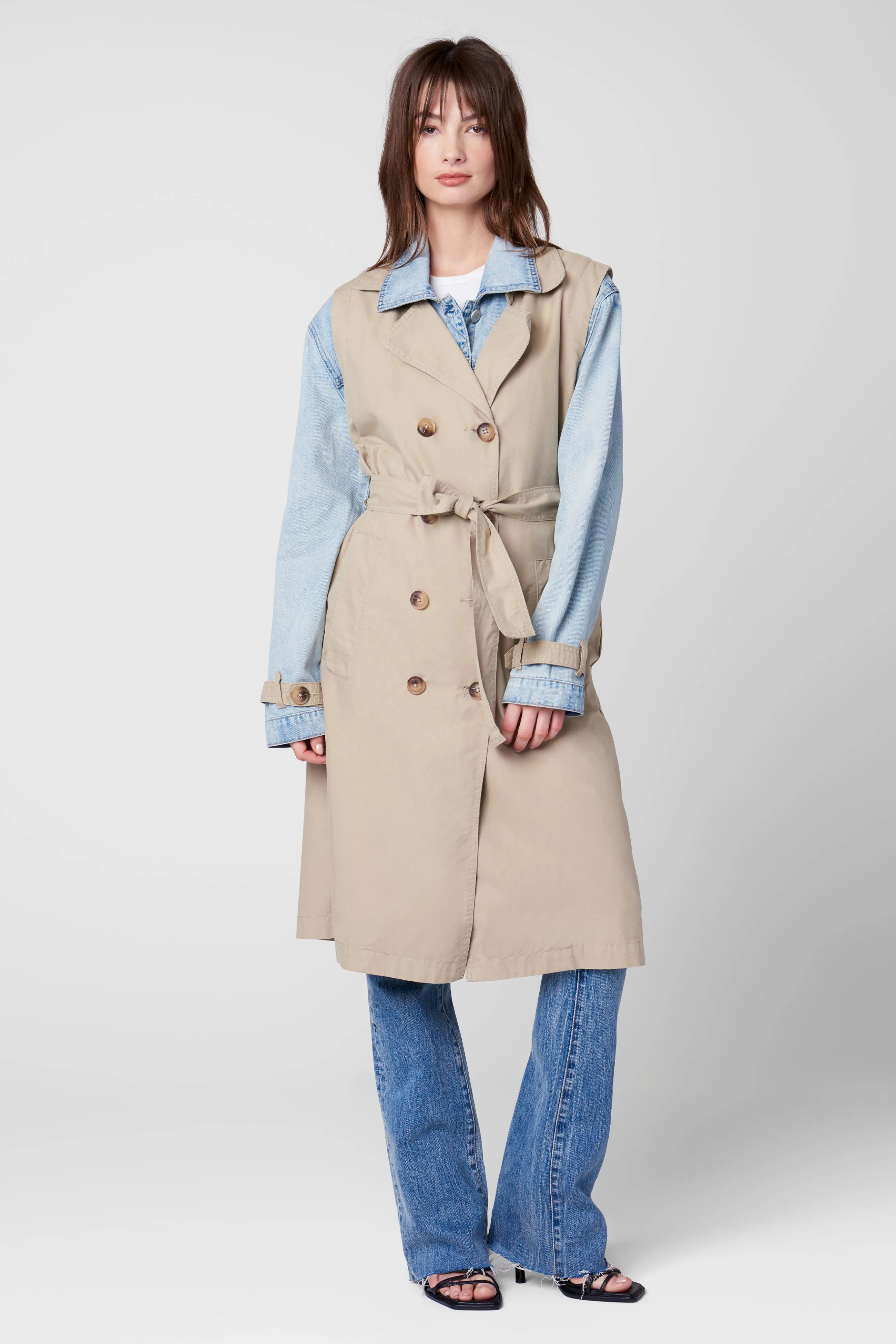 First Row Jean x Trench Coat