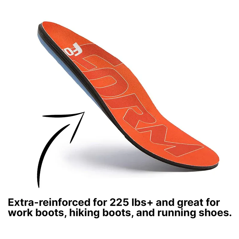 Form Unisex Maximum Support Heavy Duty Orange Insole