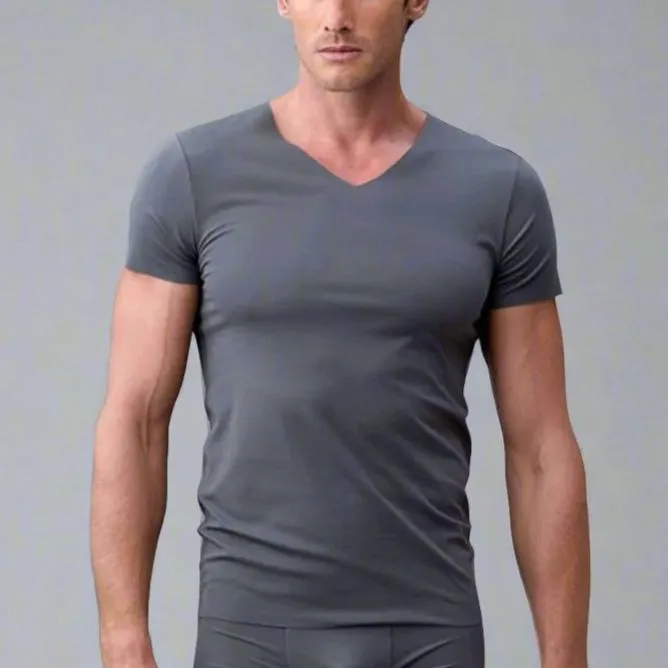 Freeform Cotton Seamless V Neck Tee