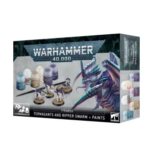 Games Workshop Warhammer 40,000: Tyranids Termagants and Ripper Swarm   Paints Set