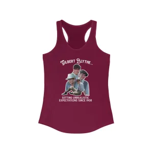 Gilbert Blythe Unrealistic Expectations Racerback Tank Top