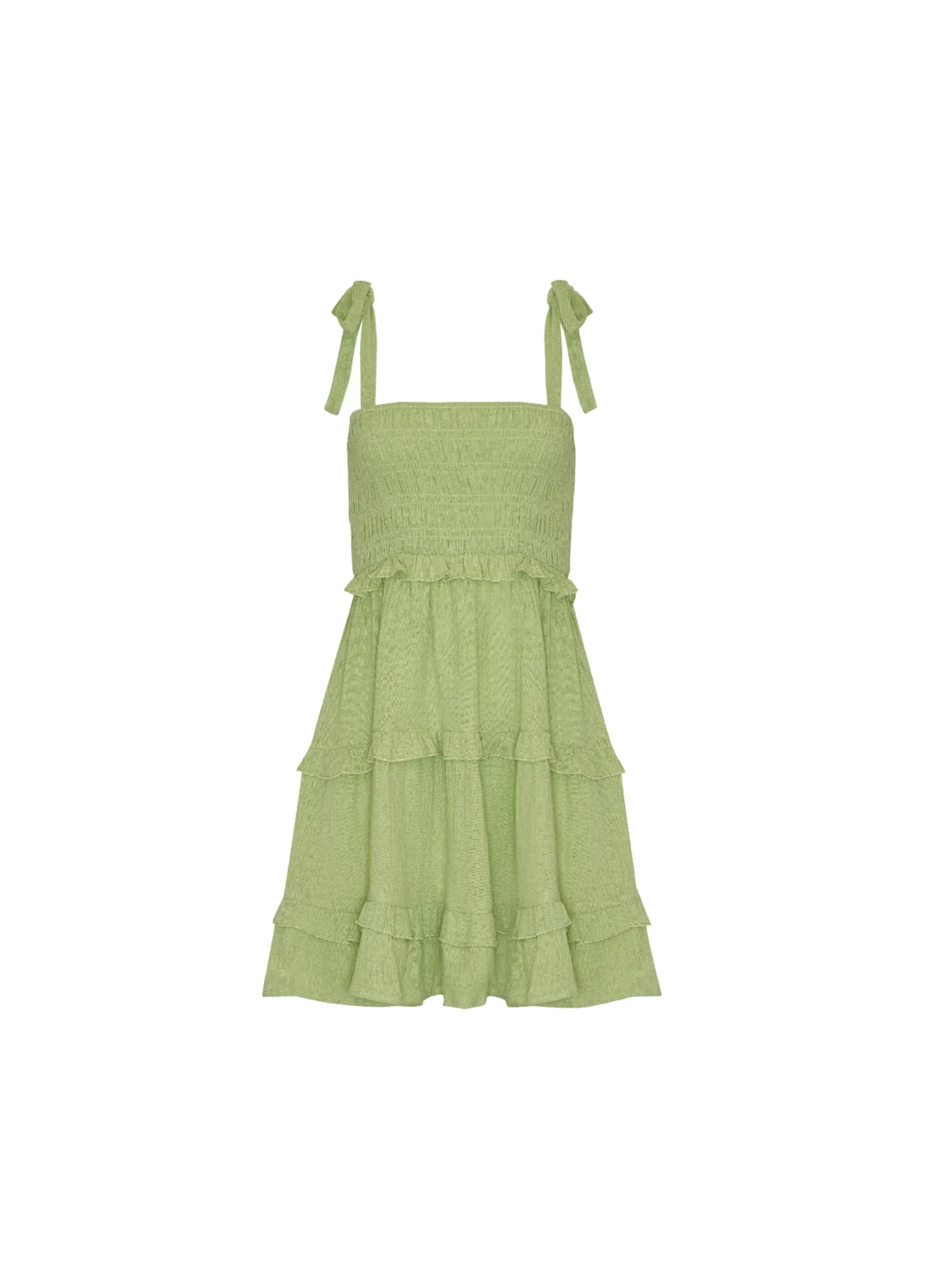 Girl and the Sun - Strappy Bowie Mini Dress - Green