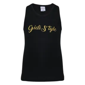 GIRLS "GIDI STYLE" TANK TOP - BLACK