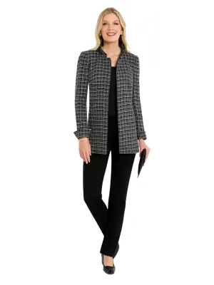 Glen Plaid Tweed Car Coat