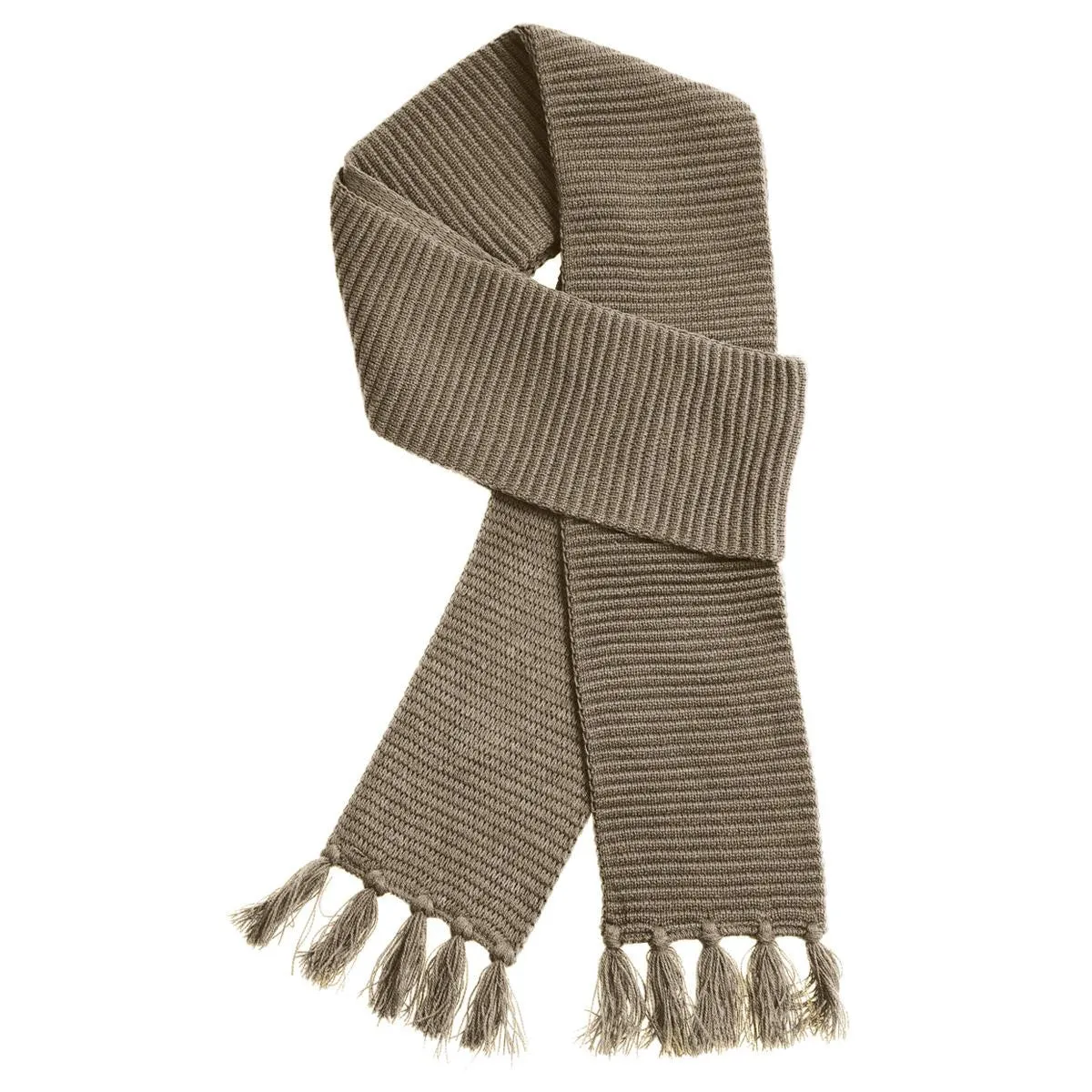 Great Southern Taupe Ruga Knit Scarf